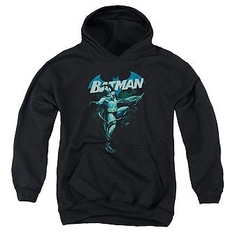 Batman Blue Bat Youth Pull Over Hoodie