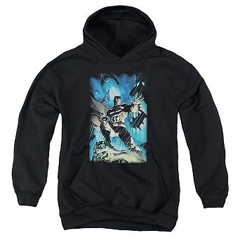 Batman Stormy Dark Knight Youth Pull Over Hoodie