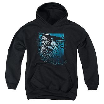 Batman Bat Among Bats Youth Pull Over Hoodie