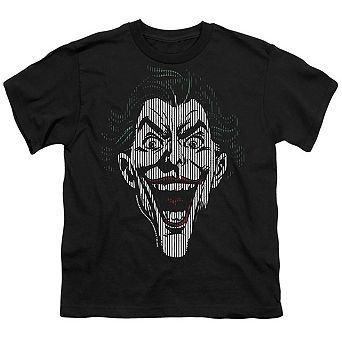 Batman Joker Lines Short Sleeve Youth T-shirt