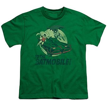 Batman Classic Tv To The Batmobile Short Sleeve Youth T-shirt