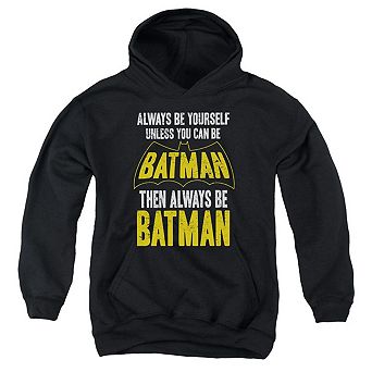 Batman Be Batman Youth Pull Over Hoodie