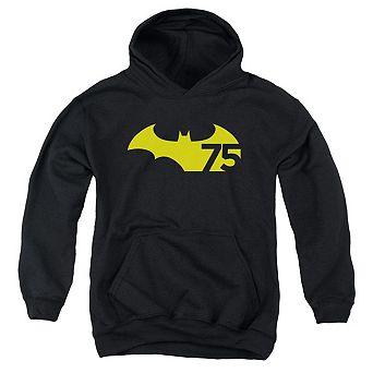 Batman 75 Logo 2 Youth Pull Over Hoodie