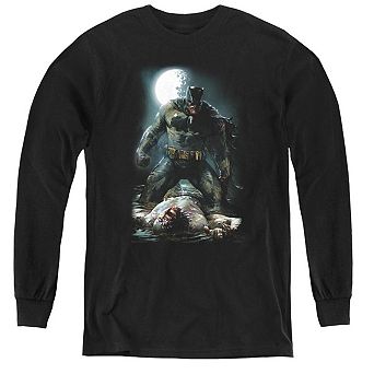 Batman Mudhole Youth Long Sleeve T-shirt