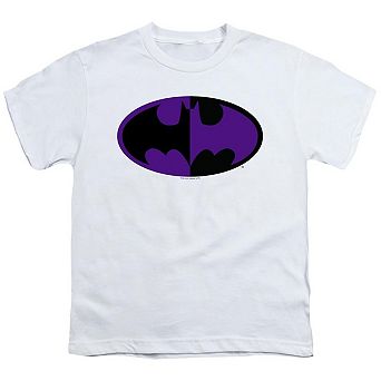 Batman Split Symbol Short Sleeve Youth T-shirt