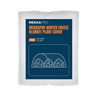 Mekkapro Frost Blankets For Outdoor Plants, Customizable Plant Covers Freeze Protection 10 X 30 Ft