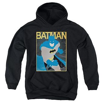 Batman Simple Bm Poster Youth Pull Over Hoodie
