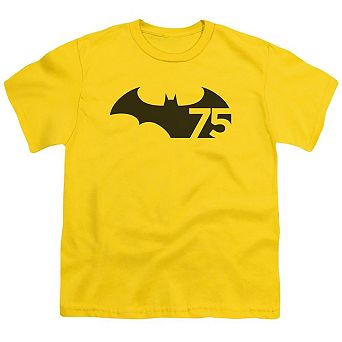 Batman 75 Logo Short Sleeve Youth T-shirt