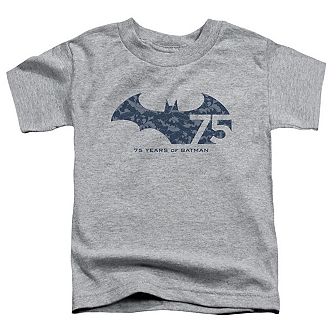 Batman 75 Year Collage Short Sleeve Juvenile T-shirt