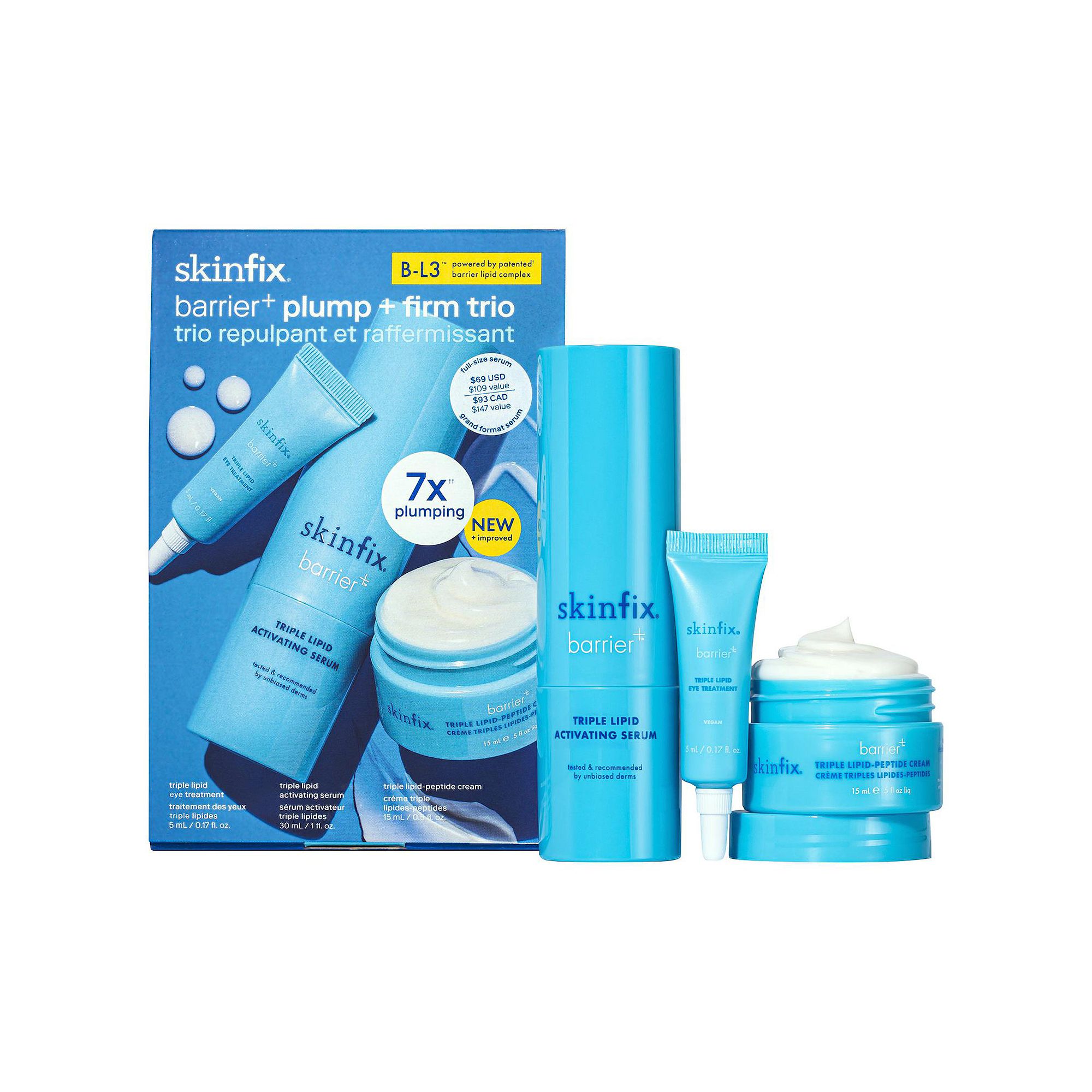 Skinfix barrier+ Strengthening + Anti-aging Plump + Firm Trio with B-L3, No