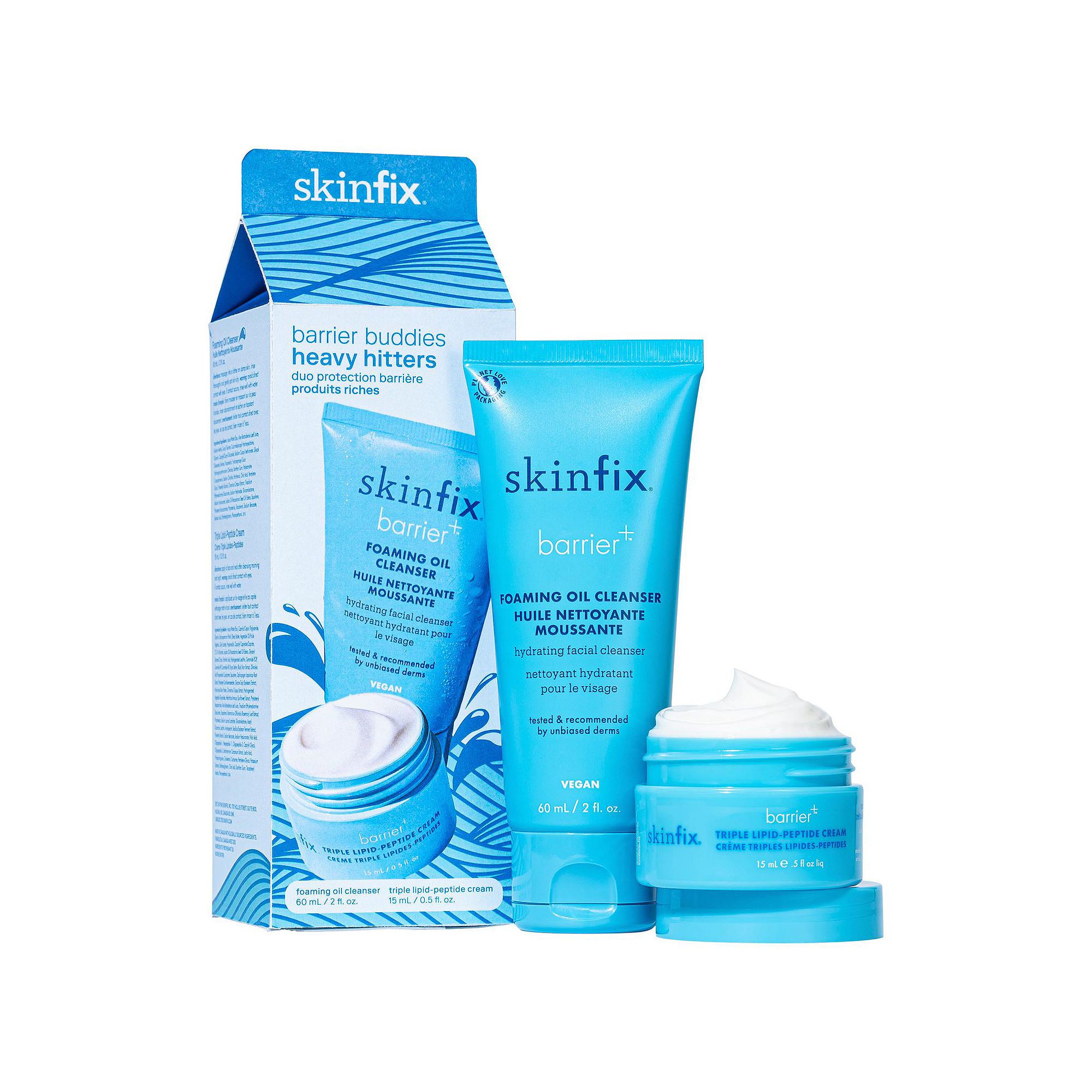Skinfix Barrier Buddies: Heavy Hitters hydration set for dry + sensitive sk