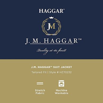 Men's J.M. Haggar Tailored Fit Glen Plaid Suit Separate Jacket