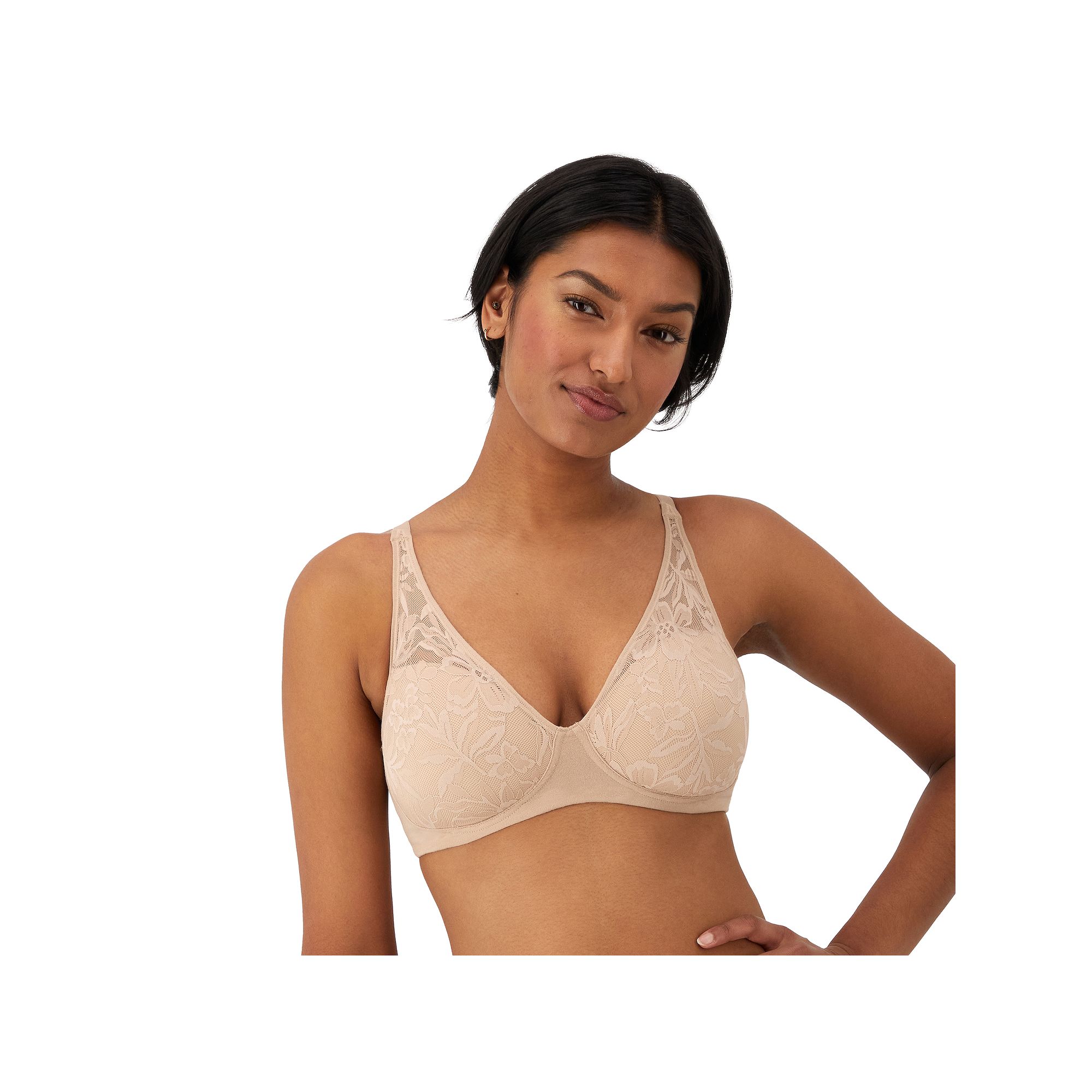 Bali Breathe Cotton Modal Wireless T-Shirt Bra DF7594, Womens, Size: Large