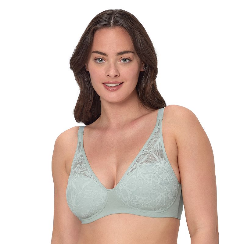 Bali Breathe Cotton Modal Wireless T-Shirt Bra DF7594, Women's, Size: XL, Glassblown