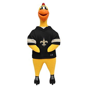 NFL Saints Rubber Chicken Pet Toy