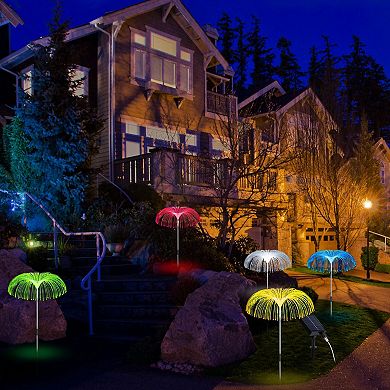 5 In 1 Outdoor Solar Jellyfish Landscape Decorative Lamp