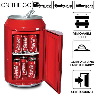 Coca-Cola 12 Can Portable Mini Fridge