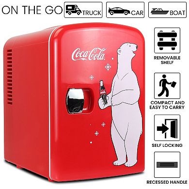 Coca-Cola 6 Can AC/DC Mini Fridge/Warmer