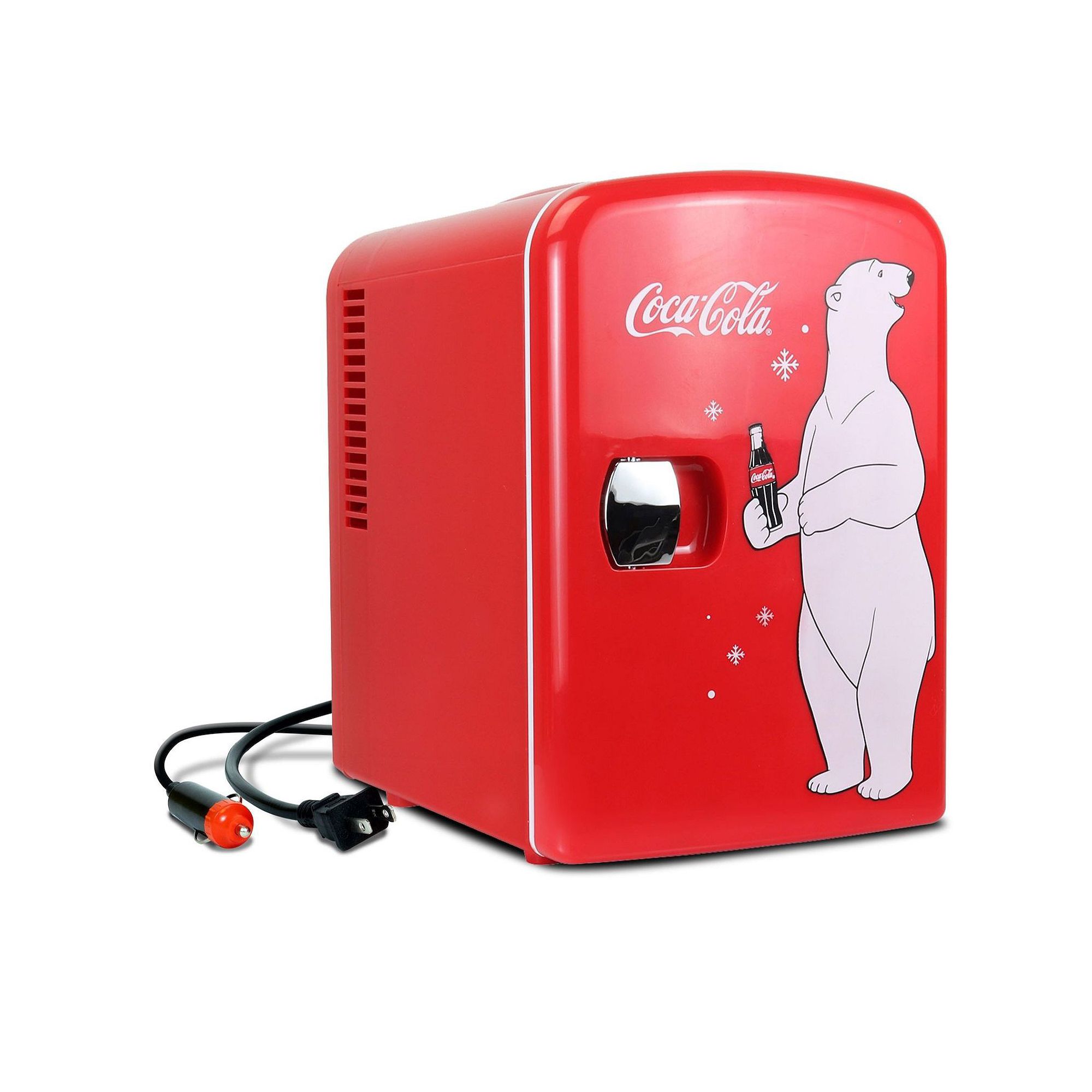 Coca-Cola 6 Can AC/DC Mini Fridge/Warmer, Bear