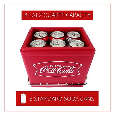 Coca-Cola 6-Can Retro Ice Chest Electric Cooler