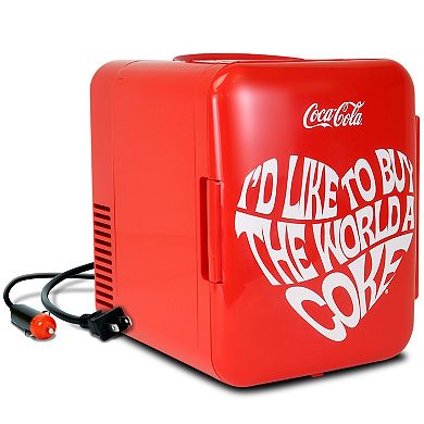 Coca-Cola 6-Can Mini Fridge Cooler/Warmer