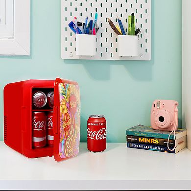 Coca-Cola 6-Can Mini Fridge Cooler/Warmer