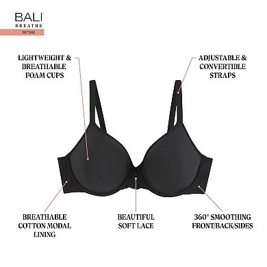Bali Breathe Lightweight Underwire T-Shirt Bra DF7592