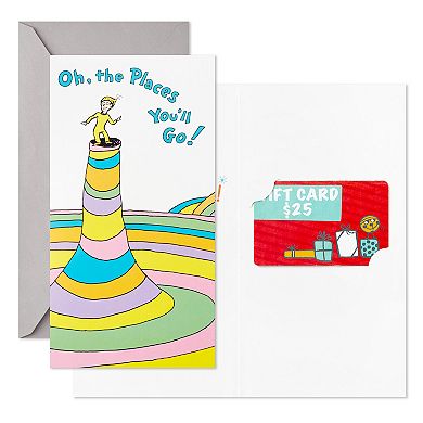 Hallmark Dr. Seuss "Oh, the Places You'll Go!" Money Holder Graduation Cards Pack of 6