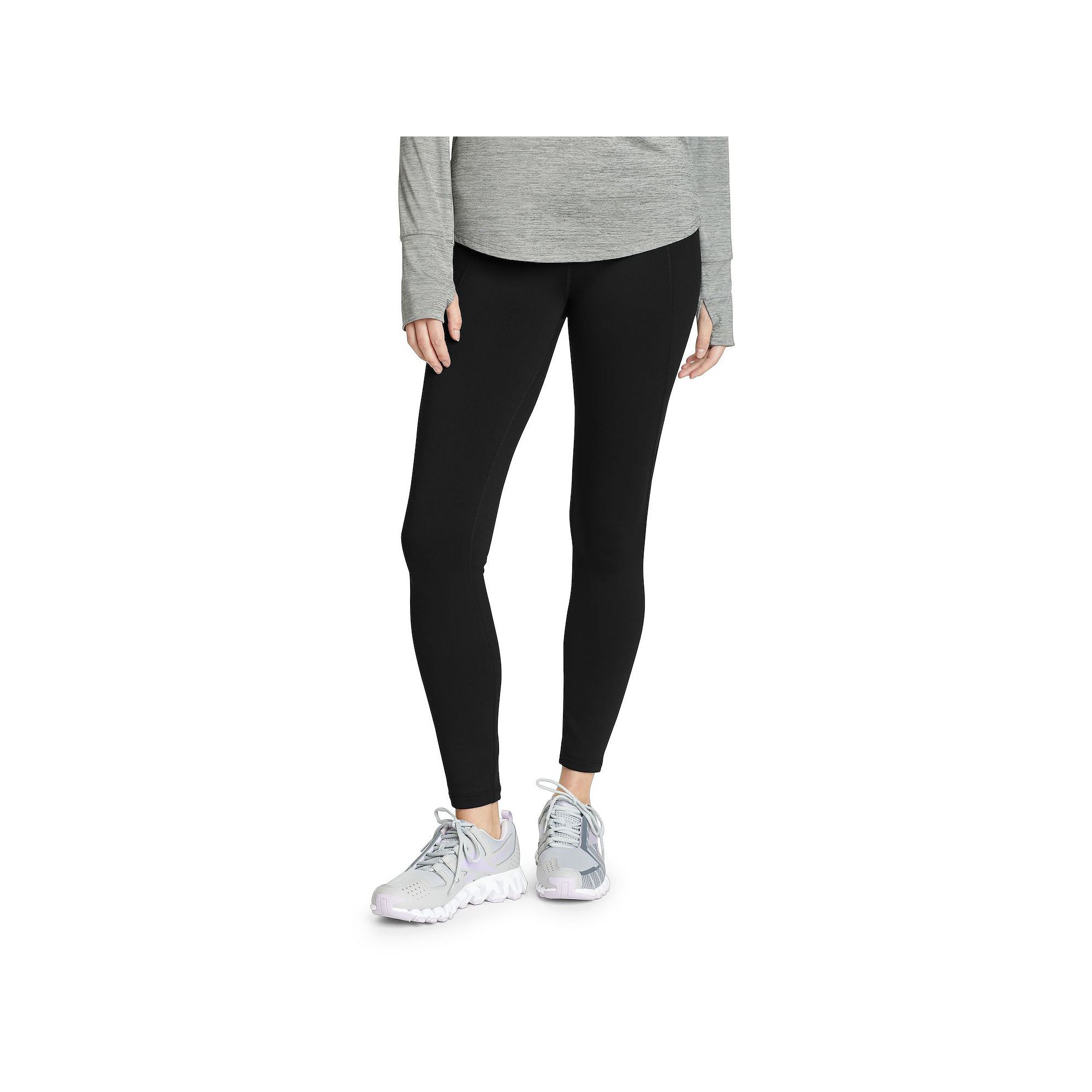 Womens Eddie Bauer Glacier Peak Fleece Lined Leggings, Size: Medium, Black