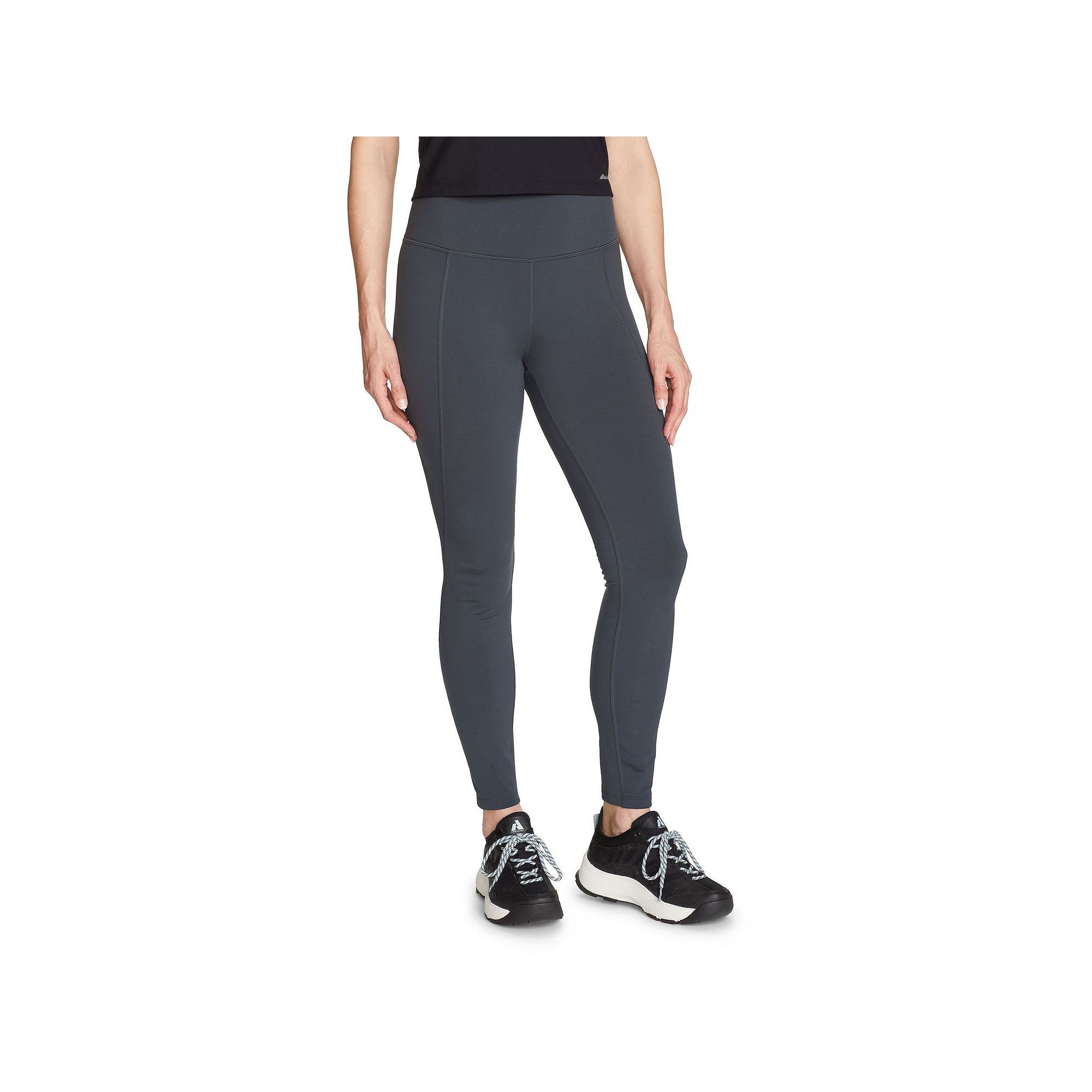Womens Eddie Bauer Glacier Peak Fleece Lined Leggings, Size: Medium, Blue