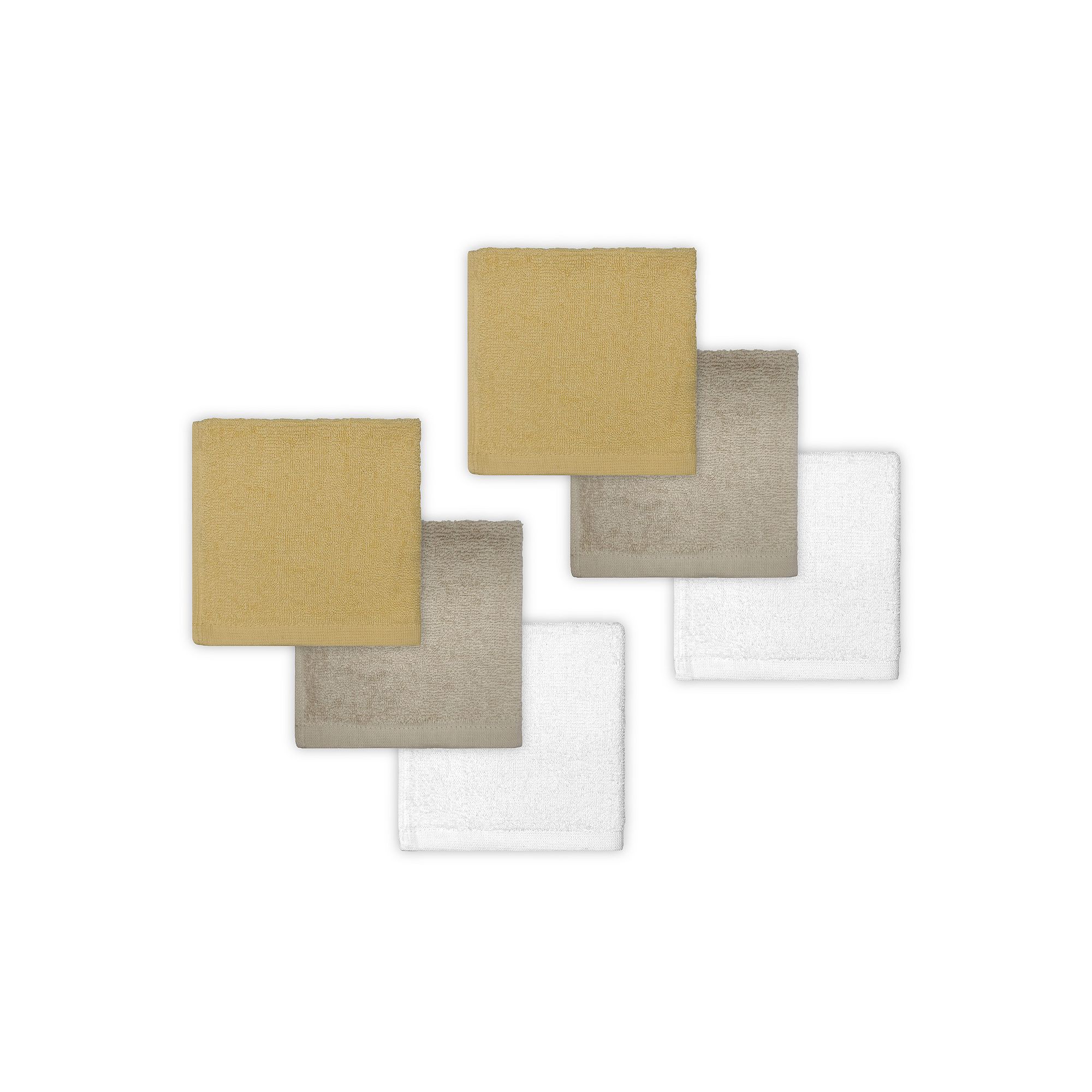 The Big One® Solid 6-Pack Washcloths, Yellow