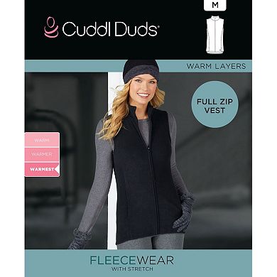 Women's Cuddl Duds® Fleecewear with Stretch Full Zip Vest