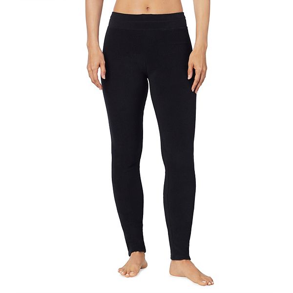 Cuddl Duds Womens Fleecewear With Stretch Leggings Black Size X Small