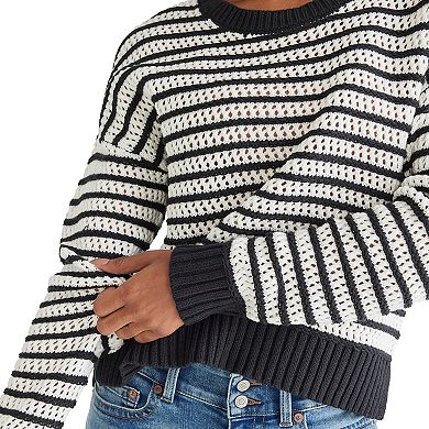 Juniors' Aeropostale Mesh Crewneck Sweater