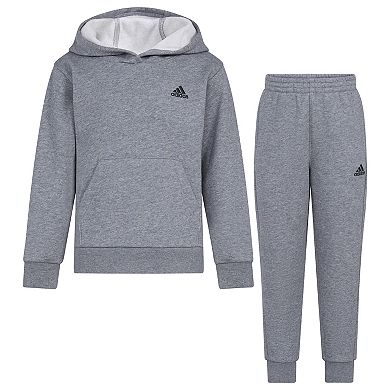 Boys 4-7 Adidas Minimal Logo Fleece Pullover Set