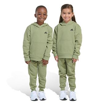 Boys 4-7 Adidas Minimal Logo Fleece Pullover Set
