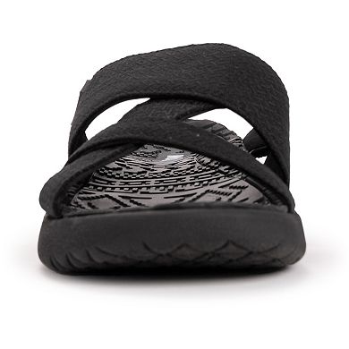 MUK LUKS Sassy Women's Cross-Over Slide Sandals