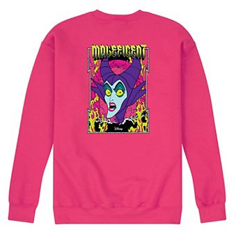 Disney Villains Sleeping Beauty Maleficent Men's Neon Poster Fleece Sweatshirt