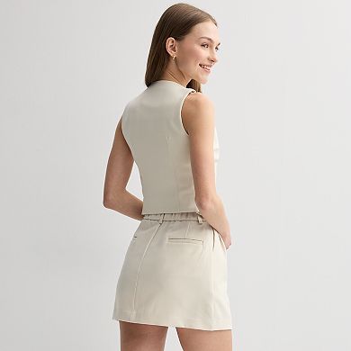 Juniors' SO® Button Front Vest