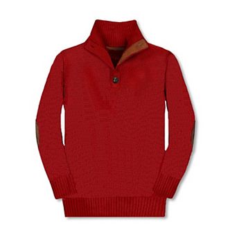 Gioberti Boy's 100% Cotton Button Down Collar Knitted Pullover Sweater