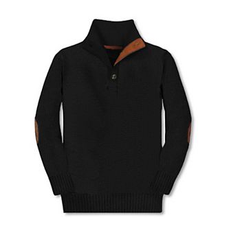 Gioberti Kid's 100% Cotton Button Down Collar Knitted Pullover Sweater