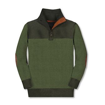 Gioberti Kid's 100% Cotton Button Down Collar Knitted Pullover Sweater
