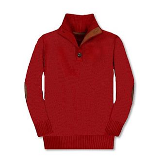 Gioberti Kid's 100% Cotton Button Down Collar Knitted Pullover Sweater