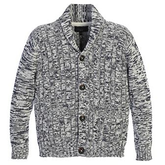 Gioberti Boy's 100% Cotton Knitted Shawl Collar Cardigan Sweater