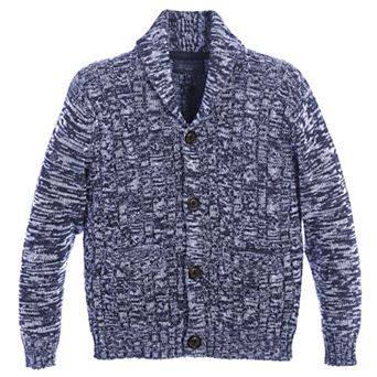 Gioberti Boy's 100% Cotton Knitted Shawl Collar Cardigan Sweater