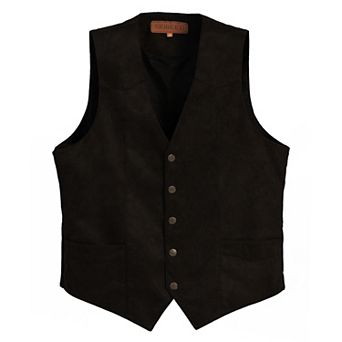 Gioberti Men's 5 Button Faux Suede Vest