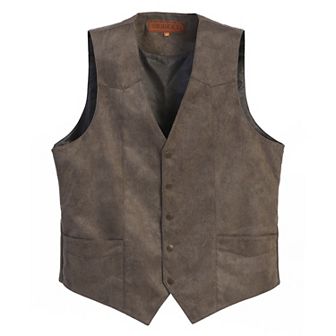 Gioberti Men's 5 Button Faux Suede Vest
