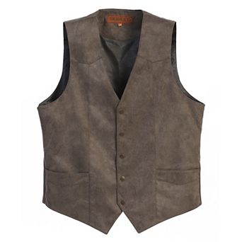 Gioberti Men's 5 Button Faux Suede Vest