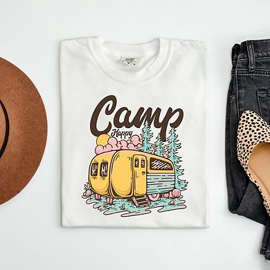 Camp Happy Garment Dyed Tees