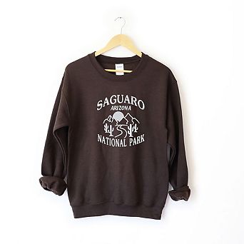 Embroidered Saguaro Arizona Sweatshirt